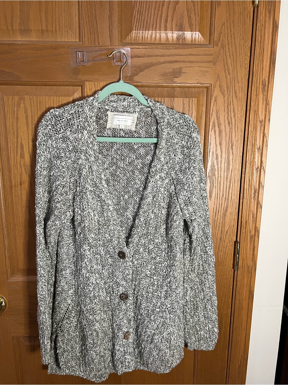 Gray and Cream Floppy Sweater made in Italy